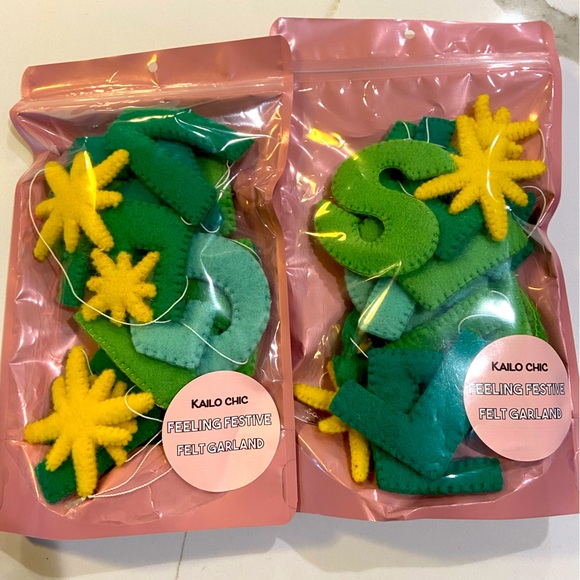 “Feeling Festive” Felt Garland (1 ea) - Picture 1 of 2